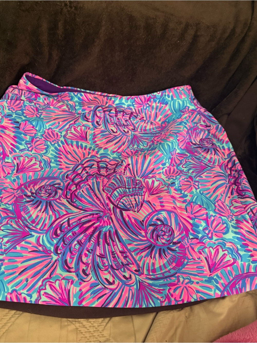 Lilly Pulitzer Pink & Blue Floral Skort - Picture 2 of 3